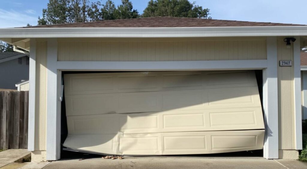 GARAGE-DOOR-OFF-TRACK REPAIR